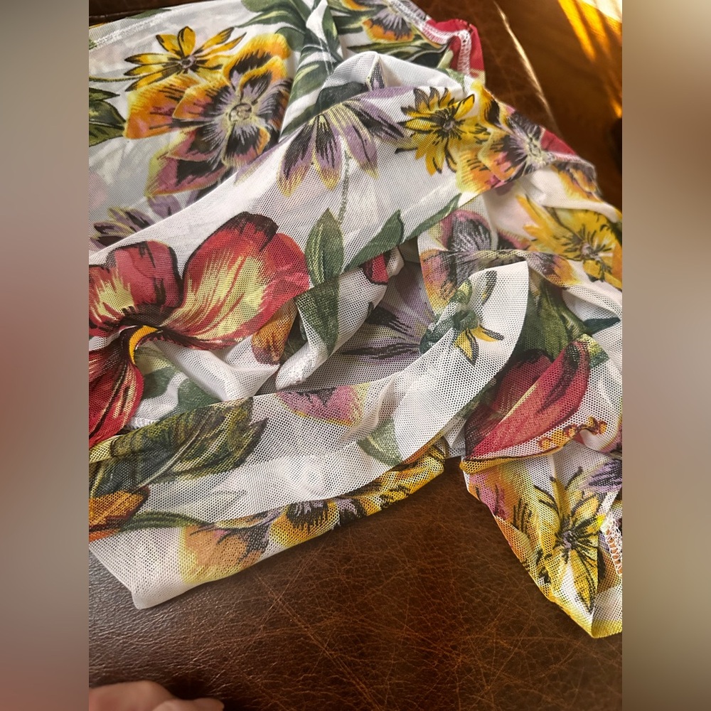 Floral sheer Print Scarf